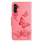 For Samsung Galaxy A05s Butterfly Embossed Flip Leather Phone Case(Pink) - 3
