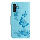 For Samsung Galaxy A05s Butterfly Embossed Flip Leather Phone Case(Blue) - 3