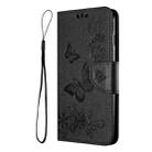 For Samsung Galaxy A05s Butterfly Embossed Flip Leather Phone Case(Black) - 2