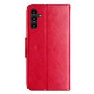 For Samsung Galaxy A05s Butterfly Flower Pattern Flip Leather Phone Case(Red) - 3