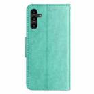 For Samsung Galaxy A05s Butterfly Flower Pattern Flip Leather Phone Case(Green) - 3