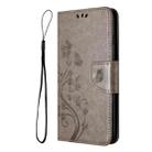 For Samsung Galaxy A05s Butterfly Flower Pattern Flip Leather Phone Case(Grey) - 2