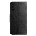 For Samsung Galaxy A05s Butterfly Flower Pattern Flip Leather Phone Case(Black) - 3