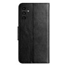 For Samsung Galaxy A35 Butterfly Flower Pattern Flip Leather Phone Case(Black) - 3