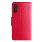 For Samsung Galaxy A55 Butterfly Flower Pattern Flip Leather Phone Case(Red) - 3
