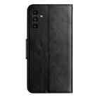 For Samsung Galaxy A55 Butterfly Flower Pattern Flip Leather Phone Case(Black) - 3