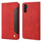 For Samsung Galaxy A24 / A25 5G Skin Feel Splicing Leather Phone Case(Red) - 1