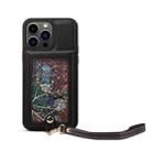 For iPhone 15 Pro Max ESEBLE Star Series Lanyard Holder Card Slot Phone Case(Black) - 1