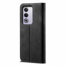 For OPPO A3 Pro 5G Global Denim Texture Casual Style Horizontal Flip Leather Case(Black) - 3