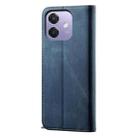 For OPPO A3X 5G India Denim Texture Casual Style Horizontal Flip Leather Case(Blue) - 3