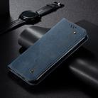 For OPPO A60 Denim Texture Casual Style Horizontal Flip Leather Case(Blue) - 2