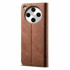 For OPPO Find X8 Denim Texture Casual Style Horizontal Flip Leather Case(Brown) - 3