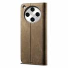For OPPO Find X8 Pro Denim Texture Casual Style Horizontal Flip Leather Case(Khaki) - 3
