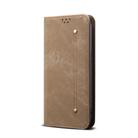 For OPPO K13 5G India Denim Texture Casual Style Horizontal Flip Leather Case(Khaki) - 2