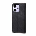 For OPPO Reno14 Pro 5G Global Denim Texture Casual Style Horizontal Flip Leather Case(Black) - 3