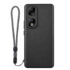 For Honor 90 Pro ViLi TC Series Kevlar Carbon Fiber Texture Phone Case(Black) - 1