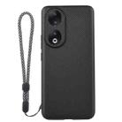 For Honor 90 ViLi TC Series Kevlar Carbon Fiber Texture Phone Case(Black) - 1