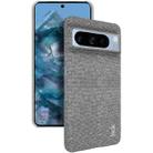 For Google Pixel 8 Pro imak Ruiyi Series Cloth Texture PU + PC Phone Case(Light Grey) - 1