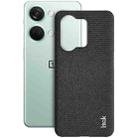 For OnePlus Ace 2V / Nord 3 5G imak Ruiyi Series Cloth Texture PU + PC Phone Case(Black) - 1