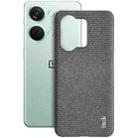 For OnePlus Ace 2V / Nord 3 5G imak Ruiyi Series Cloth Texture PU + PC Phone Case(Dark Grey) - 1