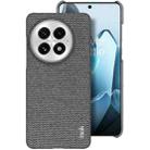 For OnePlus 13 imak Ruiyi Series Cloth Texture PU + PC Phone Case(Dark Grey) - 1