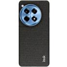 For OnePlus Ace 3 / 12R imak Ruiyi Series Cloth Texture PU + PC Phone Case(Black) - 2