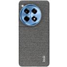 For OnePlus Ace 3 / 12R imak Ruiyi Series Cloth Texture PU + PC Phone Case(Dark Grey) - 2