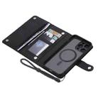 For iPhone 13 ViLi GHB Series MagSafe Magnetic Zipper Leather Phone Case(Black) - 1