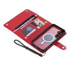 For Samsung S23 FE 5G ViLi GHB Series MagSafe Magnetic Zipper Leather Phone Case(Red) - 1