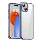 For iPhone 15 iPAKY Hanguang Series Transparent TPU+PC Phone Case(Transparent Blue) - 1