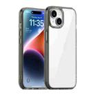 For iPhone 15 Plus iPAKY Aurora Series Shockproof PC + TPU Protective Phone Case(Transparent Black) - 1