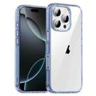 For iPhone 16 Pro Max iPAKY Aurora Series Shockproof PC + TPU Protective Phone Case(Transparent Blue) - 1
