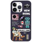 For iPhone 14 Pro Painted Pattern Skin-friendly PC Phone Case(Enjoy Time) - 1