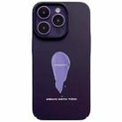 For iPhone 13 Pro Painted Pattern Skin-friendly PC Phone Case(Purple Pigment) - 1