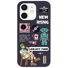 For iPhone 12 Painted Pattern Skin-friendly PC Phone Case(Enjoy Time) - 1
