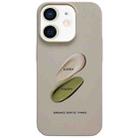 For iPhone 12 Painted Pattern Skin-friendly PC Phone Case(Beige Pigment) - 1