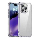 For iPhone 15 Pro Max iPAKY Crystal Clear Series Shockproof PC + TPU Protective Phone Case(Transparent) - 1