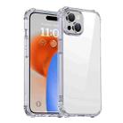 For iPhone 15 iPAKY Crystal Clear Series Shockproof PC + TPU Protective Phone Case(Transparent) - 1