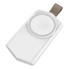 For Apple Watch Series USB Port Portable Magnetic Wireless Charger(White) - 1