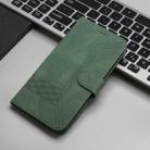 For Huawei Pura 70 Cubic Skin Feel Flip Leather Phone Case(Green) - 2