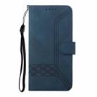 For Huawei Mate 70 Pro / Mate 70 Pro+ Cubic Skin Feel Flip Leather Phone Case(Blue) - 3