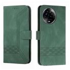 For Realme 11 Cubic Skin Feel Flip Leather Phone Case(Green) - 1