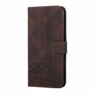 For Realme 11 Pro Cubic Skin Feel Flip Leather Phone Case(Brown) - 2