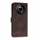 For Realme 11 Pro Cubic Skin Feel Flip Leather Phone Case(Brown) - 3