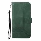 For Realme C63 / C61 Global Cubic Skin Feel Flip Leather Phone Case(Green) - 3