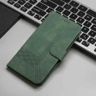 For Realme  12 Lite / C67 4G Global Cubic Skin Feel Flip Leather Phone Case(Green) - 2