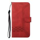 For Realme 13 Pro / 13 Pro+ Global Cubic Skin Feel Flip Leather Phone Case(Red) - 3