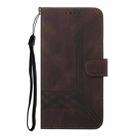 For Realme C75 Global Cubic Skin Feel Flip Leather Phone Case(Brown) - 3