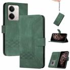 For Realme P3 Ultra 5G Cubic Skin Feel Flip Leather Phone Case(Green) - 1