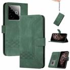 For Realme GT 7 India Cubic Skin Feel Flip Leather Phone Case(Green) - 1